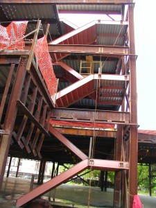 STRUCTURAL STEEL PAN STAIRCASES WITH LANDINGS