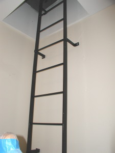 steel roof ladder